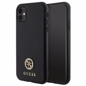 Guess Strass Metal Logo iPhone 11 / Xr 6.1" Ümbris - must