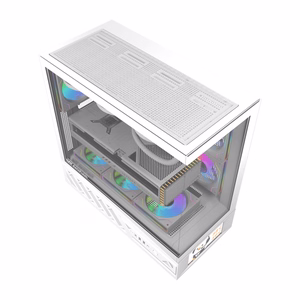 DarkFlash DS950V computer ümbris with display (valge) + 6 fans