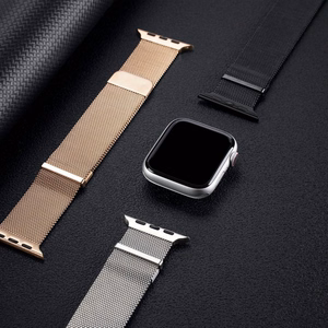 DUX DUCIS strap MILANESE stailess steel magnetic for Apple Watch 38 / 40 / 41 mm black