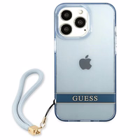 Guess GUHCP13LHTSGSB iPhone 13 Pro / 13 6,1 "sinine / sinine hardcase Translucent Stap