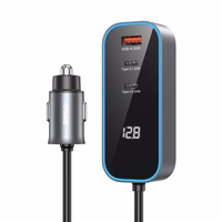 BWOO CC107 PD car laadija 1x USB-C - USB-A port 30W must