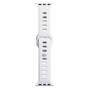 3mk silikoonrihm Apple Watchile, 38/40/41/42 mm, valge, väike suurus
