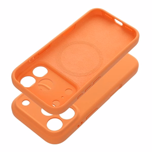 Чехол для iPhone 17 Pro Max / 18 Pro Max (низкий бортик камеры) Forcell F-Protect Rubber Premium, совместимый с MagSafe, оранжевый