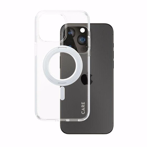 CARE by PanzerGlass Kickstand Ümbris MagSafe jaoks iPhone 15 Pro Max - hõbedane
