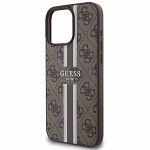 Guess 4G Printed Stripes MagSafe Ümbris jaoks iPhone 16 Pro Max - Brown