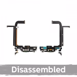 Charging Port Compatible With Apple iPhone 13 Pro Max with Flex / Gold / 100% original (Disassembled)
