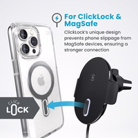 Speck Charging Vent Mount + ClickLock - MagSafe juhtmevaba Charging Car hoidja (must)