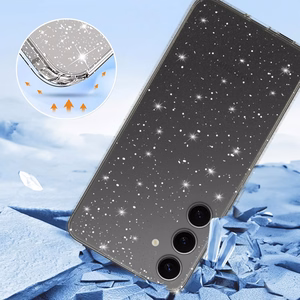 Crystal Glitter Ümbris jaoks Samsung Galaxy M34 5G Hõbedane