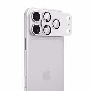 Tech-Protect Camfull Fit+ karastatud klaasist kaamerakaitse seadmele iPhone 18 Pro – hõbedane