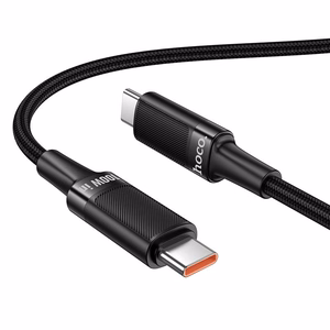 Hoco U153 Extreme USB-C–USB-C kaabel, PD, 5 A, 100 W, 1,2 m – must