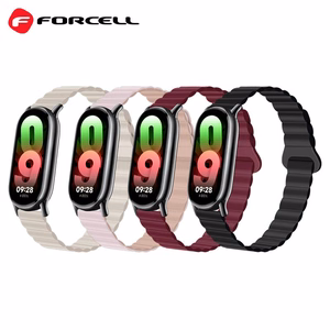 FORCELL F-DESIGN FX8 strap jaoks XIAOMI Mi Band 8 must