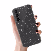 Crystal Glitter Ümbris jaoks Samsung Galaxy S23 FE Hõbedane