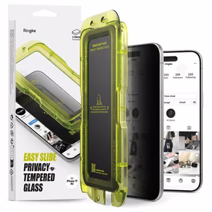 Ringke Easy Slide 2-pack Privaatsus Glass jaoks iPhone 17 Air - Must