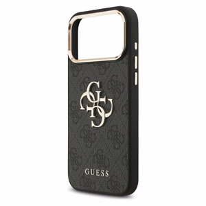 GUESS ümbris jaoks IPHONE 17 Pro Max GUHCP17X4GMGCGR (PU W/ Big 4G Classic Logo) kuldne must