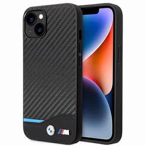 Ümbris BMW BMHCP14M22NBCK iPhone 14 Plus 6.7 "must / must Leather Carbon