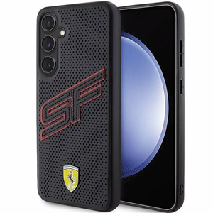 Ferrari Big SF Perforated ümbris jaoks Samsung Galaxy S24 - must