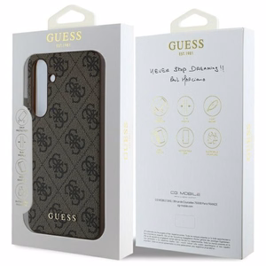 Guess GUHCS24FEGF4GBR S24 FE S721 brown/brown hardcase 4G Charms Collection