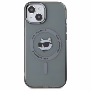 Karl Lagerfeld KLHMP15SHLSCHK iPhone 15 6.1" must/must hardcase IML Metal Choupette Head MagSafe
