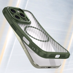 Leading Series MagSafe Silicone Ümbris jaoks iPhone 16 Pro Max - Roheline