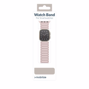 Mobilize silikoonist kellarihm - magnetiline - Apple 38/40/41mm - roosa