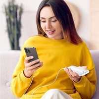 USAMS Võrgulaadija 1xUSB-C PD30W 3A (ainult pea) PD3.0 Fast Charging valge X-ron Series CC186TC02 (US-CC186)