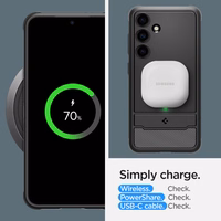 Spigen Rugged Armor Ümbris jaoks Samsung Galaxy S24 - Matte must