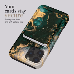 MIO Green Marble Magsafe ümbris kaardihoidjaga