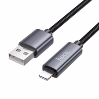 Kaabel USB A to Lightning Hoco 2,4A with display 1 m X112 must
