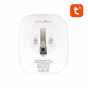 Gosund SP112 умная WiFi розетка 2xUSB 16A Tuya