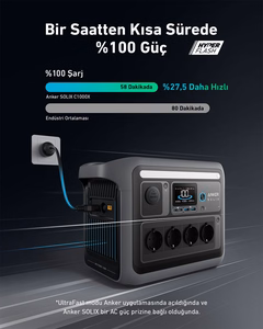 Anker Solix C1000X kaasaskantav elektrijaam 8 1800 W 12.9 kg