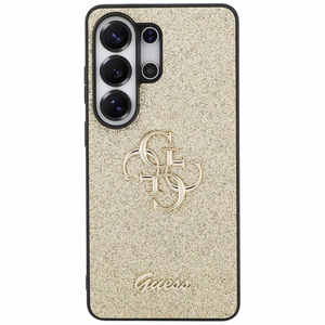 Guess ümbris Fixed Glitter Big 4G Metal Logo for Samsung Galaxy S26 Ultra kuldne