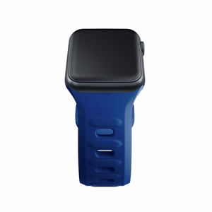 3mk silikoonrihm Apple Watchile, 42/44/45/46/49 mm, sinine, suur suurus