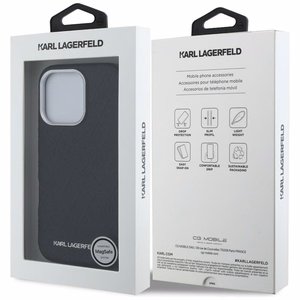 Karl Lagerfeld FW Stamped Karl MagSafe чехол iPhone 16 Pro - черный