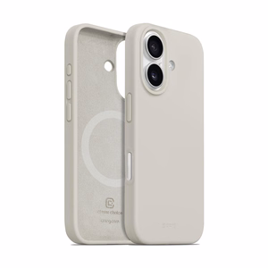 Crong Color Cover Magnetic MagSafe'i toega ümbris iPhone 16-le, kivibeež