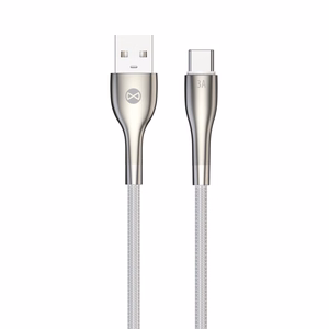 Forever Sleek kaabel USB - USB-C 1,0 m 3A valge