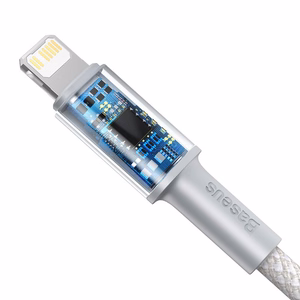 USB cable Baseus High Density Braided PD20W Type-C to Lightning 1.0m valge CATLGD-02