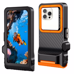 Tech-Protect IPX8 Pro Waterproof Phone Ümbris - oranž and must