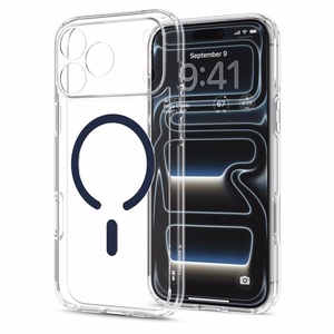 Spigen Ultra Hybrid MagSafe ümbris iPhone 18 Pro Max / 17 Pro Max jaoks, läbipaistev tumesinine