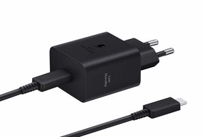 Laadija Samsung EP-T4511XBEGEU 45W + USB-C to USB-C kaabel 1.8m must