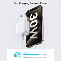 Joyroom JR-TCF24 USB-C PD 30W QC SFC network laadija - valge + 1m USB-C kaabel