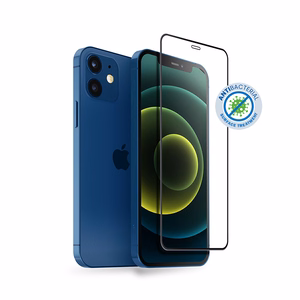 Crong 3D Armor Glass 9H karastatud ekraanikaitseklaas seadmele iPhone 12 Mini antibakteriaalse kaitsega, paigaldusraamiga