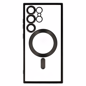 Metallic Magsafe Ümbris jaoks Samsung Galaxy S24 Must