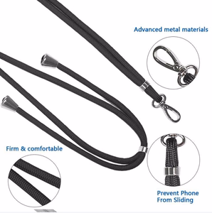 Universal neck strap jaoks phones tumesinine