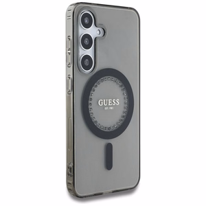 GUESS ümbris jaoks SAMSUNG S25 GUHMS25SPFTDTEK (Magnetic IML Rhinestones) must