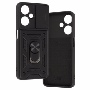 Slide Camera Armor Ümbris jaoks Oppo A59 Must