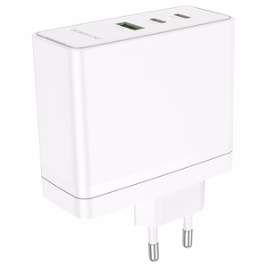 Borofone Wall Laadija BN11 Imperial - USB + 2xType C - QC 3.0 PD 100W valge