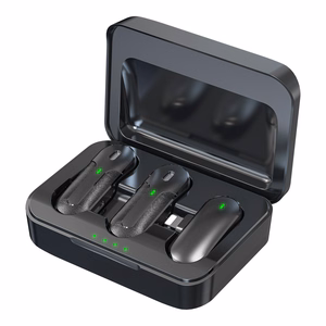 Devia microphone for smartfon Kintone Lightning wireless 2in1 black