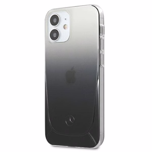 Mercedes Läbipaistev Line ümbris iPhone 12 mini jaoks - must