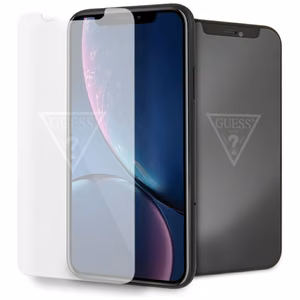 Guess Invisible Logo Karastatud klaas jaoks iPhone Xr