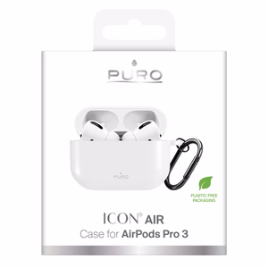 Puro Icon ümbris AirPods Pro 3 jaoks - valge